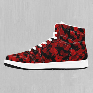 Cardinal Red Camo High Top Sneakers