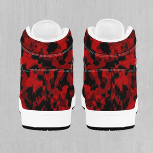 Cardinal Red Camo High Top Sneakers