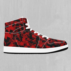 Cardinal Red Camo High Top Sneakers