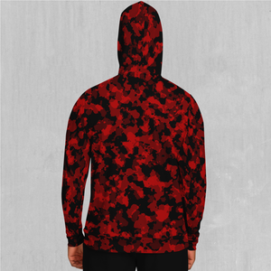 Cardinal Red Camo Hoodie - Azimuth Clothing