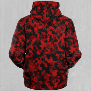 Cardinal Red Camo Sherpa Hoodie