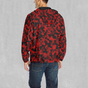 Cardinal Red Camo Windbreaker