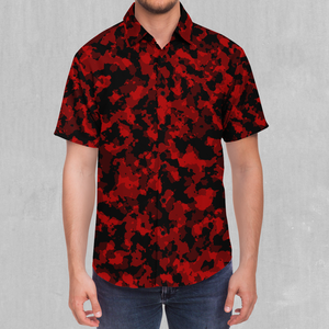 Cardinal Red Camo Button Down Shirt