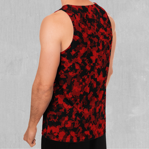 Cardinal Red Camo Men's Tank Top