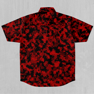 Cardinal Red Camo Button Down Shirt