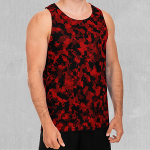 Cardinal Red Camo Men's Tank Top