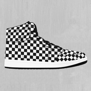 Checkerboard High Top Sneakers