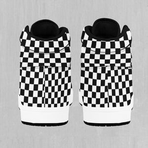 Checkerboard High Top Sneakers