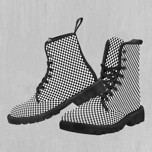Checkerboard Women's Boots