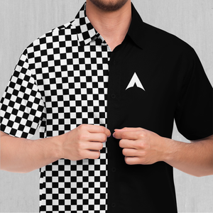 Checkerboard Button Down Shirt