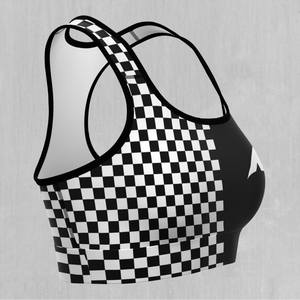 Checkerboard Sports Bra