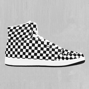 Checkerboard High Top Sneakers