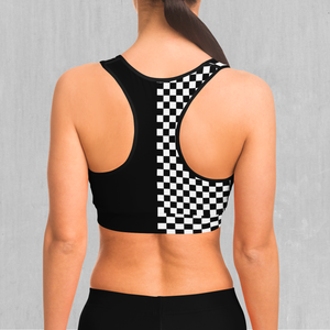 Checkerboard Sports Bra
