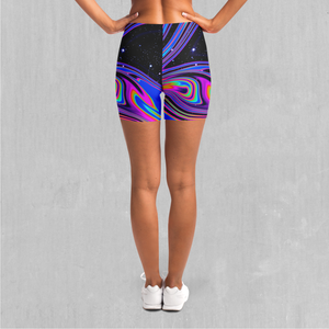 Chromatic Cosmos Yoga Shorts