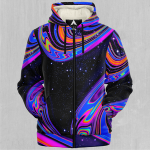 Chromatic Cosmos Sherpa Hoodie