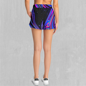 Chromatic Cosmos Women's Shorts