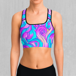 Cotton Candy Sports Bra