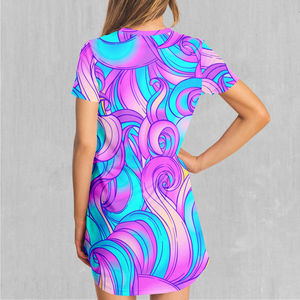 Cotton Candy T-Shirt Dress