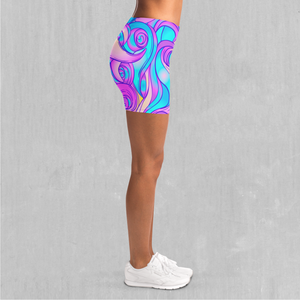 Cotton Candy Yoga Shorts