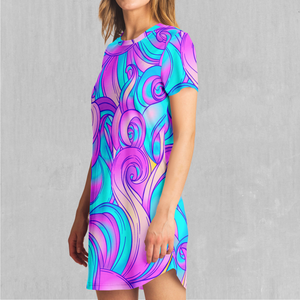 Cotton Candy T-Shirt Dress