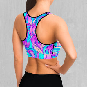 Cotton Candy Sports Bra