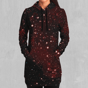 Crimson Space Hoodie Dress