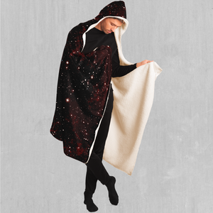 Crimson Space Hooded Blanket - Azimuth Clothing