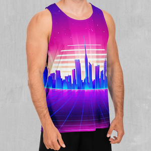 Cyber City Men's Tank Top - Azimuth Clothing
