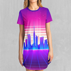 Cyber City T-Shirt Dress