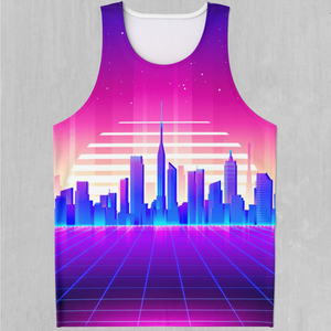 Cyber City Men's Tank Top - Azimuth Clothing