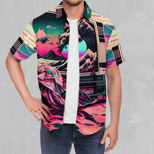 Digital Tsunami Button Down Shirt