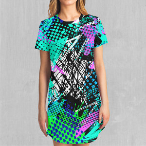 Electric Avenue T-Shirt Dress