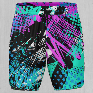 Electric Avenue Men's 2 in 1 Shorts