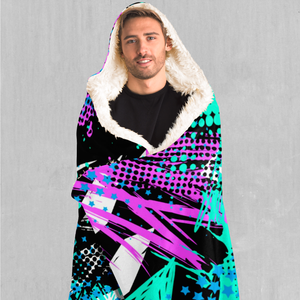 Electric Avenue Hooded Blanket