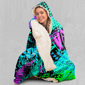 Electric Avenue Hooded Blanket