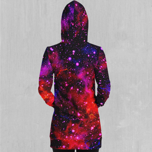 Electric Galaxy Hoodie Dress
