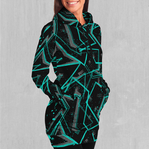 Electrostatic Hoodie Dress