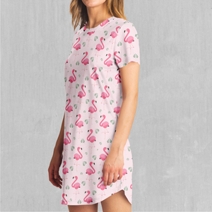 Flamingo T-Shirt Dress