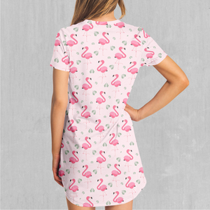 Flamingo T-Shirt Dress