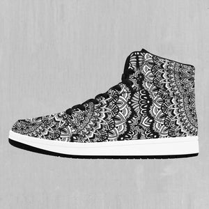 Floral Mandala High Top Sneakers