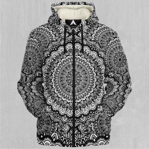 Floral Mandala Sherpa Hoodie