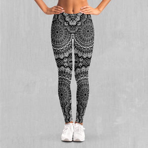 Floral Mandala Leggings - Azimuth Clothing