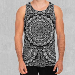 Floral Mandala Men's Tank Top - Azimuth Clothing
