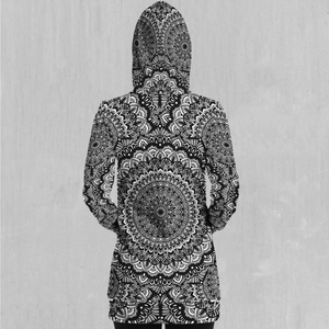 Floral Mandala Hoodie Dress