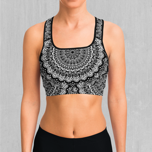 Floral Mandala Sports Bra