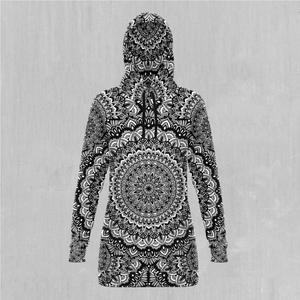 Floral Mandala Hoodie Dress