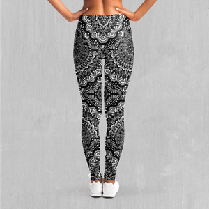 Floral Mandala Leggings - Azimuth Clothing