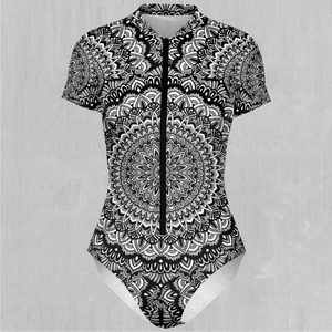 Floral Mandala Short Sleeve Bodysuit