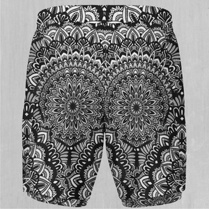 Floral Mandala Men's 2 in 1 Shorts