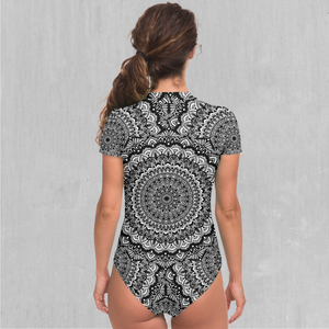Floral Mandala Short Sleeve Bodysuit